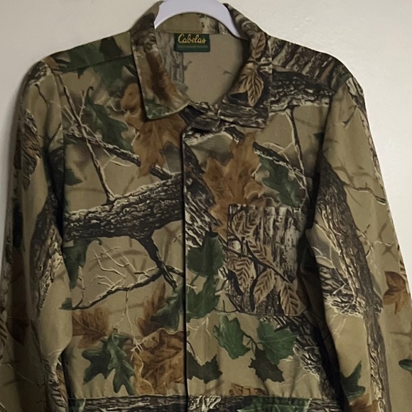 Vintage Cabela's Hunting Brush Camp Overalls Jumpsuit Size 34 x 27.5 - Picture 1 of 8
